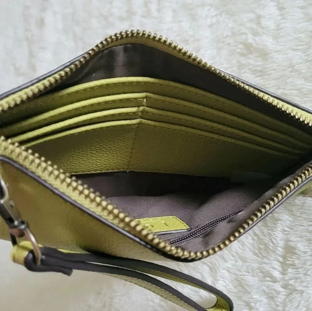 Joy Susan Chartreuse Wristlet/Crossbody - NW